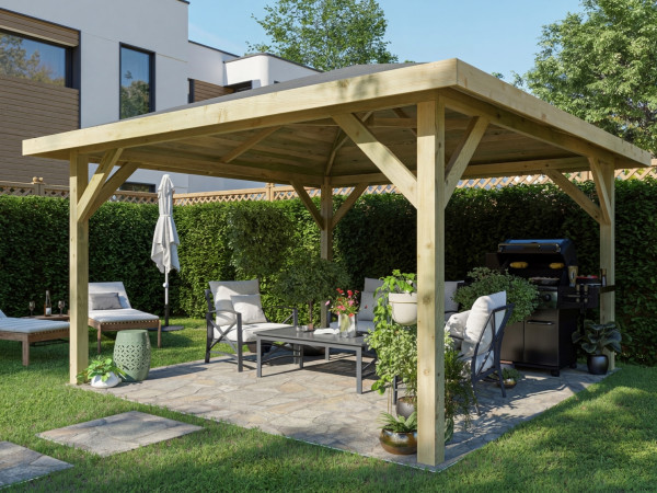 Pavillon Gartenlaube Classico Kiefer imprägniert