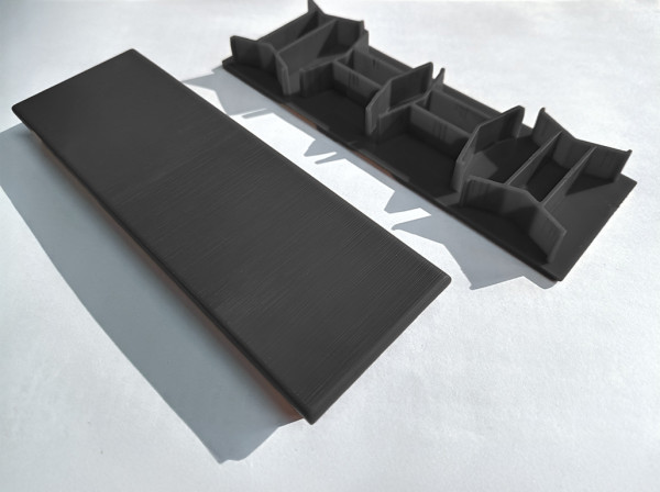 Endkappe für Alu-Co-Extrusion-Board Charcoal