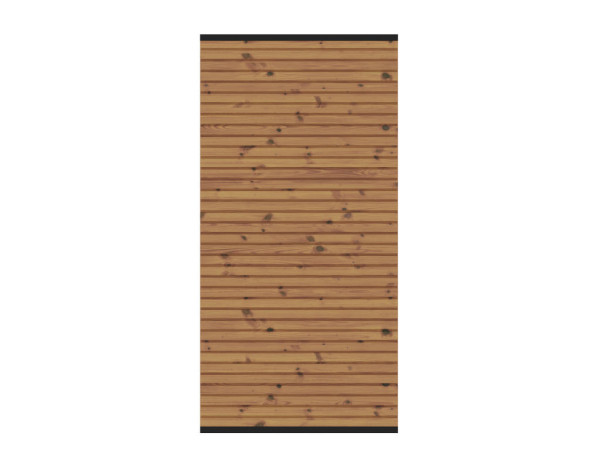 SYSTEM NEO Thermo-Holz Zaunfeld-Set schmal