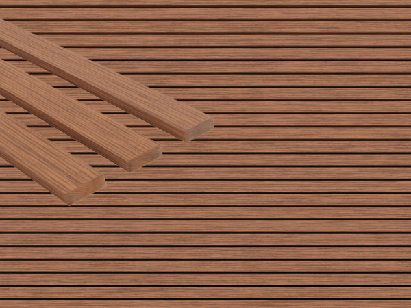 Fassadenverkleidung Rhombusleiste Cumaru KD