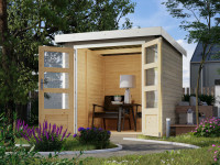 Vorschau: Hybrid-Gartenhaus Jupiter D wassergrau-weiß Vorschau: Hybrid-Gartenhaus Jupiter D wassergrau-weiß