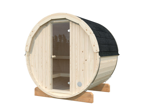 Saunahaus Blockbohlenhaus Anita 0,9 m² 42 mm naturbelassen
