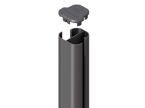 Eckpfosten SYSTEM STANDARD Basic zum Aufschrauben anthrazit