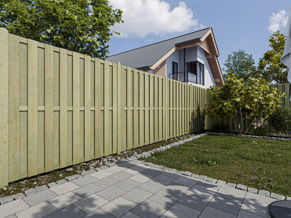 Bretterzaun Pinus DIY-Bausatz Kiefer KDI grün