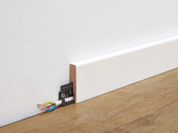 Sockelleiste Uni weiß glänzend 324 Dekor Profil 20 PK Sockelleiste Uni weiß glänzend 324 Dekor Profil 20 PK