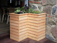 Eck-Hochbeet Pflanzkasten TINA Lärche Eck-Hochbeet Pflanzkasten TINA Lärche