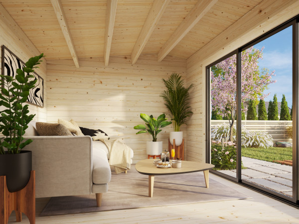 Gartenhaus Ines 13,7 m² Slide 44 mm