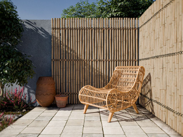 Sichtschutzzaun Bambus XL Natur