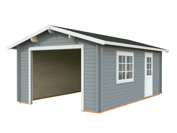 Garage Roger 19,0 m² ohne Tor 44 mm hellgrau