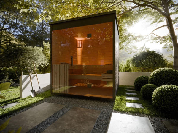 Gartensauna Lilly schwarz 28 mm