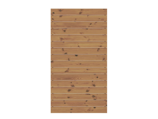 Sichtschutzzaun SYSTEM Rhombus Thermo-Holz Zaunfeld-Set schmal