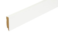 Vierkant Sockelleiste weiß streichfähig (MDF Kern) Vierkant Sockelleiste weiß streichfähig (MDF Kern)
