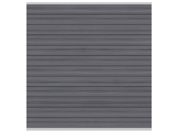 Sichtschutzzaun SYSTEM WPC Platinum Zaunfeld-Set Grau