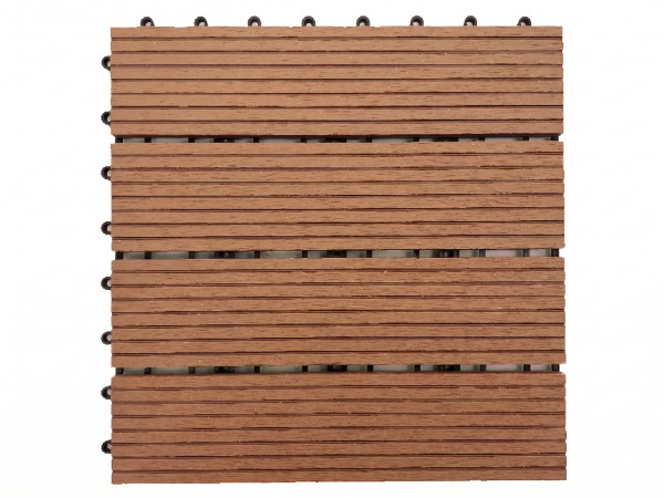 WPC-Terrassenfliese Basic braun