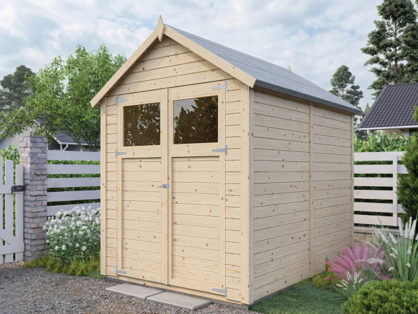 Gartenhaus Sylta 3 14 mm natur